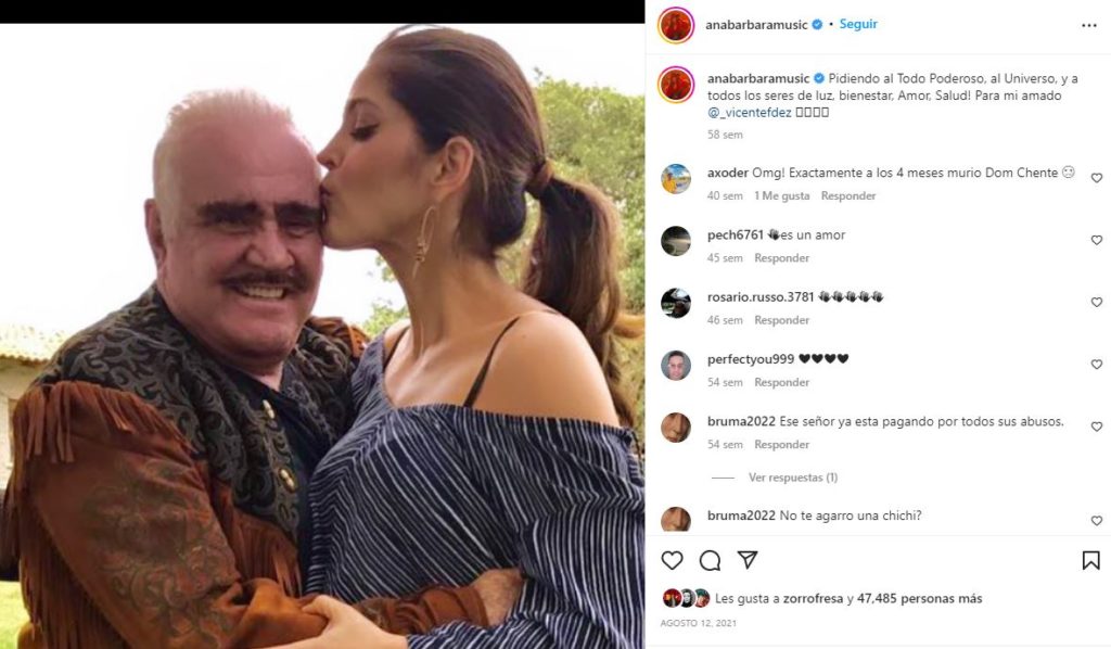 Ana Bárbara sigue consejo de Vicente Fernández sobre hacer un reality show