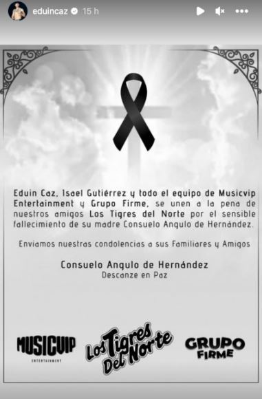 Famosos del regional mexicano envían sus condolencias a Los Tigres del Norte