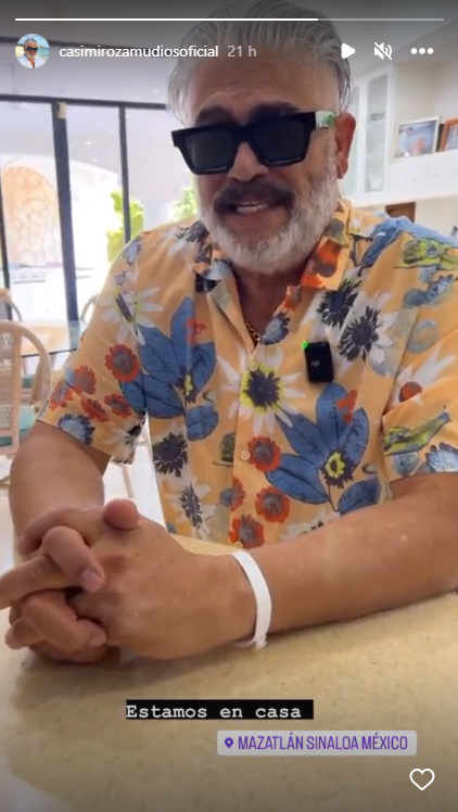 Casimiro Zamudio regresa a su casa tras hospitalización