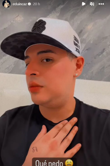 Eduin Caz preocupa a sus fans por bola en el cuello