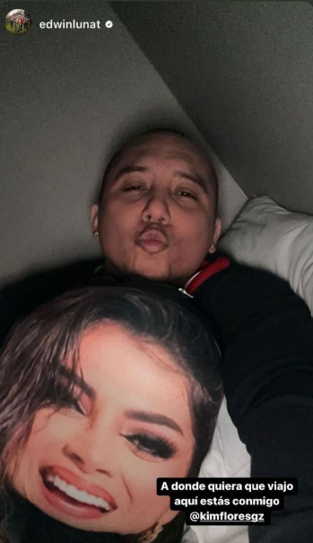 Edwin Luna y lo que hace para dormir siempre con Kimberly Flores