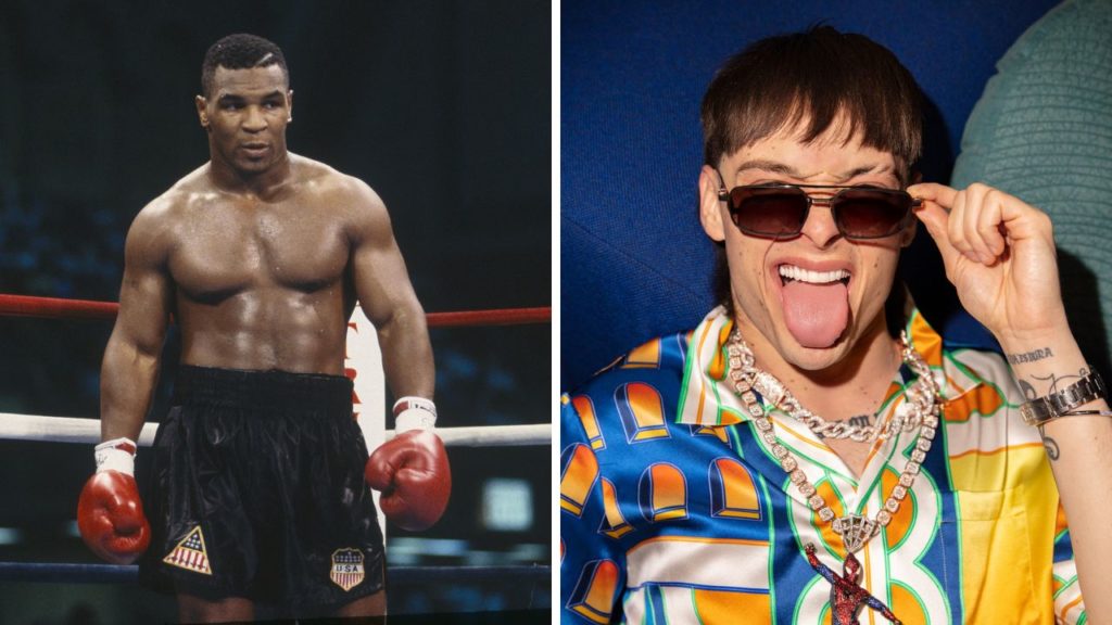 Mike Tyson promociona el nuevo disco de Peso Pluma