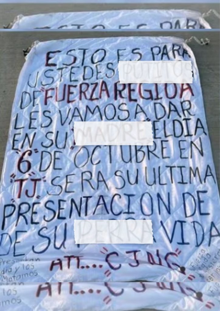 CJNG amenza a Fuerza Regida