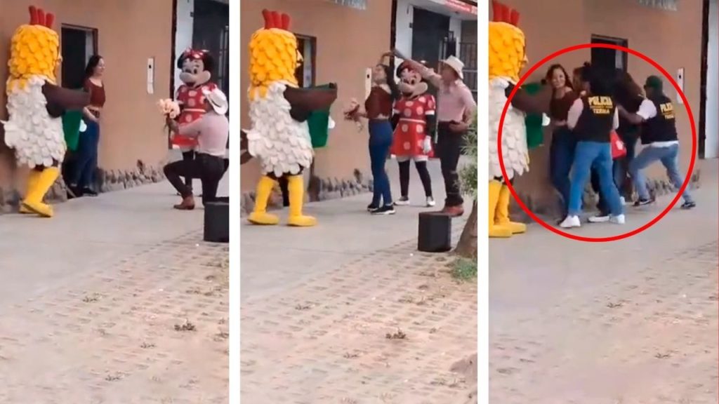 Policía se disfraza de Flores El Patrón para detener a una mujer