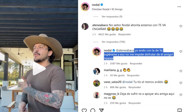 Christian Nodal responde a Cazzu tras lanzamiento de "La Otra": 'Ya supérame'