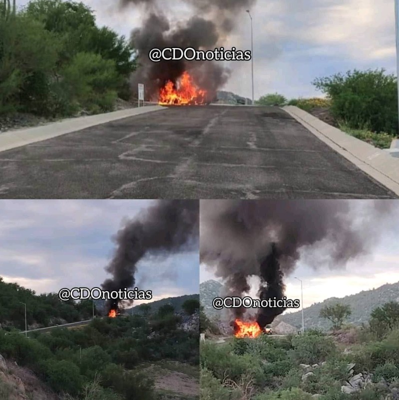 Se incendia camioneta de lujo de Natanael Cano en Hermosillo
