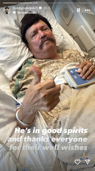 Bobby Pulido pide oraciones tras accidente de su padre