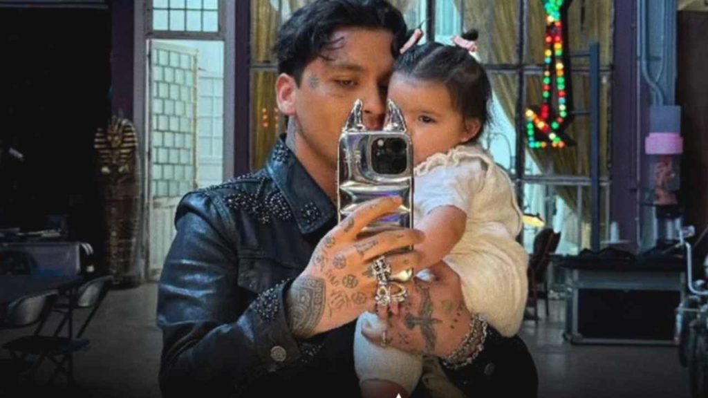 Christian Nodal aclara si su hija Inti irá a su boda religiosa