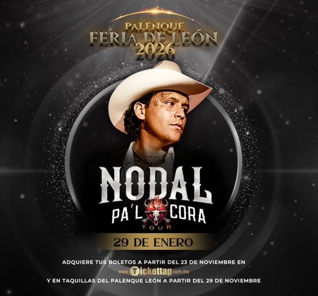 ¡Confirmado! Christian Nodal y Alejandro Fernández en la Feria de León 2026