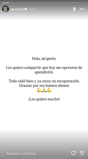 Aseguran que la operación de Alejandro Fernández no fue por apendicitis