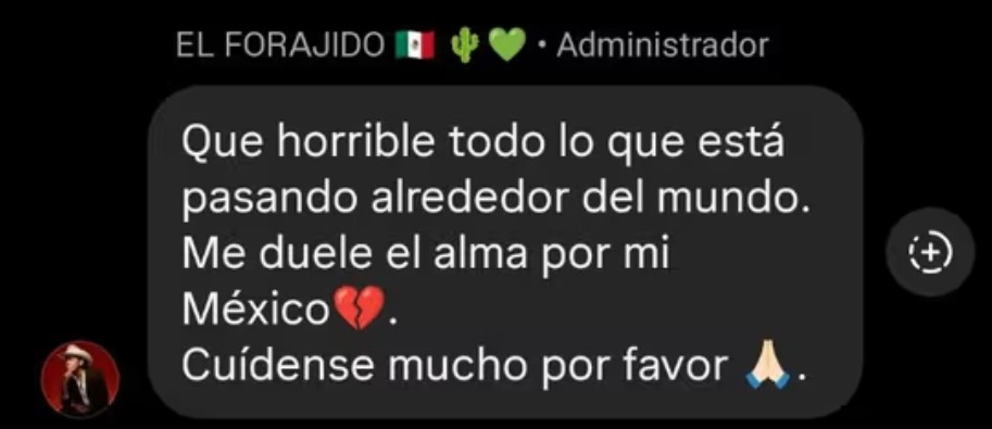 Christian Nodal se pronuncia tras los hechos violentos y genera inquietud