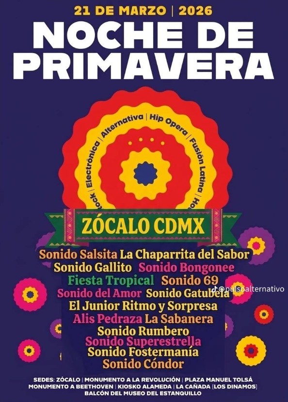 El Zócalo se llenará de Sonideros este 21 de marzo con 12 horas de bailongo y entrada gratis